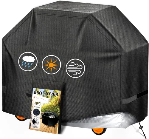 Vista 24 de Aoretic Funda para parrilla de 32 pulgadas, cubierta de parrilla de gas para parrilla al aire libre, cubierta de parrilla impermeable, anti-UV