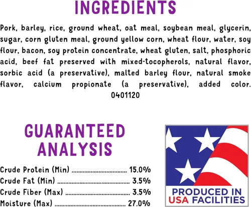 Vista 5 de Purina Beggin' Strips Con Carne Real Golosinas para Perros con Sabores de Tocino y Carne de Res - (Paquete de 2) Bolsas de 26 oz
