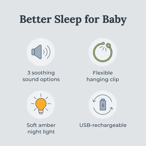 Vista 2 de Máquina de sonido Hushh de Marpac para bebés, máquina de sonido de ruido blanco portátil, electrónica, color gris
