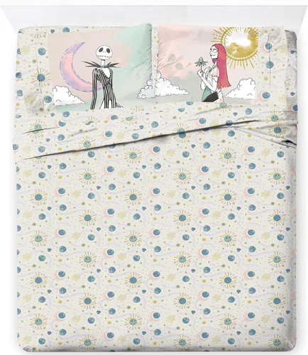 Vista 23 de Jay Franco - Juego de sábanas con funda ajustada, sábanas planas y funda para almohada - Ropa de cama ultrasuave con funda para almohada para Beige