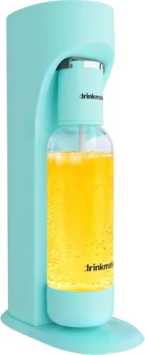 Drinkmate OmniFizz Fabricante de agua con gas y refrescos, carbonata cualquier bebida, cilindro de CO2 no incluido (Azul Ártico)