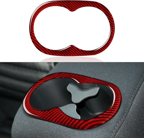 Para Dodoge Challenger 2015 2016 2017 2018 2019 2020 2021 2022 2023 Accesorios Car Cup Holder Decor Calcomanías Calcomanías de fibra de carbono