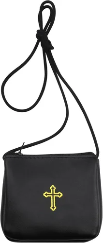 Funda de cuero para Pyx, estuche de Pyx católico con correa para comunión, sacerdotes anfitriones, diáconos, regalos