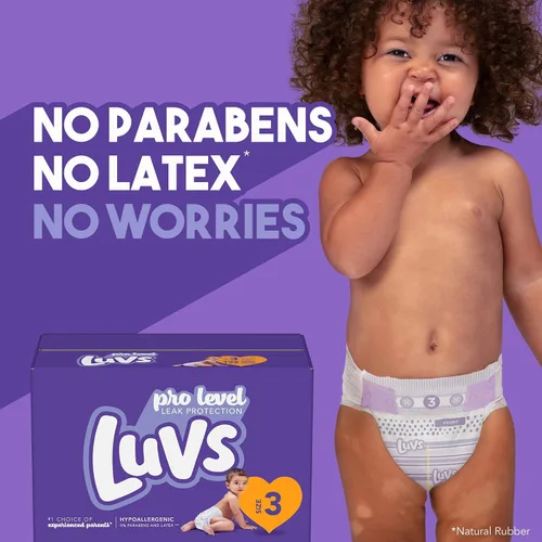 Vista 7 de Luvs Pañales de bebé talla 1, pañales Bluey de Protección Platinum para día y noche, talla 1, 48 unidades (el embalaje puede variar)