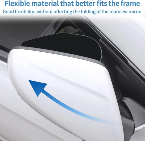 Vista 3 de Espejo retrovisor de coche para Mazda 2 5 8 3 Axela 6 Atenza Cx-3 Cx-4 Cx-5 Cx-7 Cx-9, 2 unids PV-C espejo trasero de coche ceja cubierta de lluvia