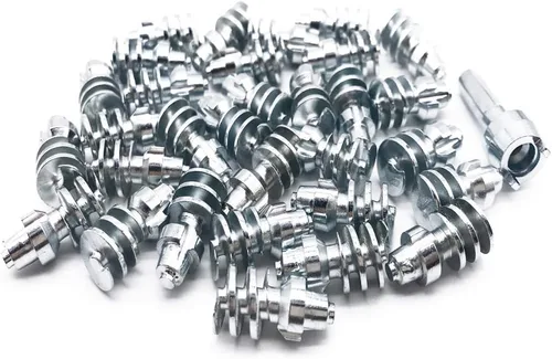 Vista 10 de Marrkey MS1911 (100) - Clavijas de carburo de 0.898 in para neumáticos de seguridad, antideslizantes, cadenas de neumáticos de nieve, para ATV, SUV