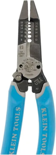 Vista 14 de Klein Tools K12075 Pelacables resistente, diseño forjado delgado, herramienta de pelado de cables de apertura automática, alicates eléctricos
