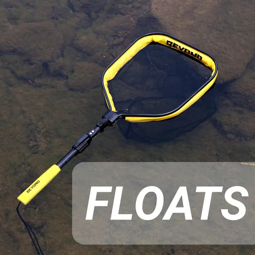 Vista 6 de Beyond Braid Red de pesca flotante con asa - Red de pesca plegable para un fácil almacenamiento - Red de aterrizaje telescópica para lubina, trucha