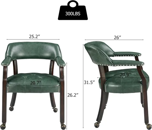 Vista 145 de Silla de comedor con ruedas, sillas de capitán con rodillos, juegos de dinette, sillas de póquer con ruedas, mesa de cocina, sillas rodantes, silla