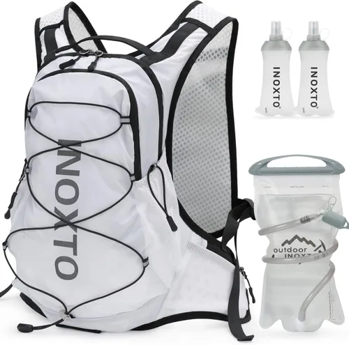 Vista 13 de IX INOXTO Hydration Pack Backpack, Lightweight Water Backpack with 2L Hydration Bladder Daypack for Men Women,Running Hydration Vest for Trail