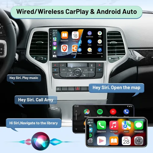 Vista 4 de [2G+64G] Radio de coche para Jeep Grand Cherokee 2008 2009 2010 2011 2012
