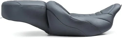 Vista 2 de Asientos para motocicleta Mustang 79006 Super Touring Deluxe de una pieza para Harley-Davidson Electra Glide Standard, Road Glide, Road King