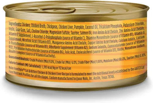 Vista 10 de Nulo Freestyle - Receta de pollo y hígado de pollo en paté, comida enlatada húmeda para gatos, 2.8 onzas (paquete de 12)