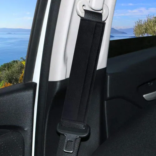 Vista 5 de URAQT Paquete de 2 fundas para cinturón de seguridad de automóvil, almohadillas para cinturón de seguridad para cinturón de seguridad, almohadilla