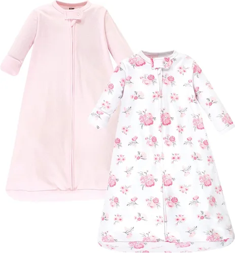 Hudson Baby Saco de dormir unisex de algodón con manga larga para bebé, saco, manta