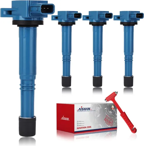Juego de 4 bobinas de encendido compatibles con Honda Accord 2003-2007, Civic 2002-2011, CRV 2002-2009, Element 2003-2011, Acura RSX 2002-2006 y más