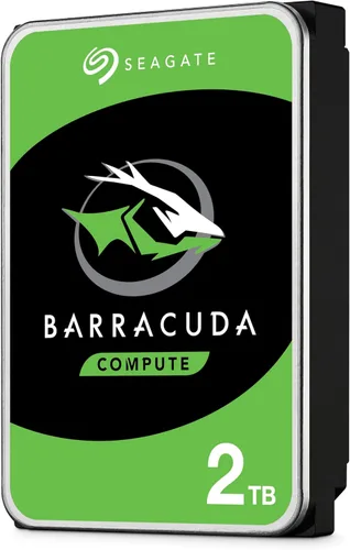 Vista 2 de Seagate BarraCuda - Disco duro interno de 2 TB, SATA de 3.5 pulgadas 6 Gb/s, 7200 RPM, 256 MB caché, embalaje libre de frustración