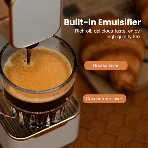 Vista 3 de Máquina espresso para cápsulas de café compatible con máquina Nespresso OriginalLine, cafetera espresso para Nespresso OriginalLine, cápsulas
