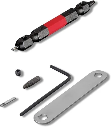 Vista 3 de ANEX - Kit de herramientas extractoras de tornillos dañados, juego de extractor de pernos pelados, 1 pieza (PH1/M2.5-3), broca extractora
