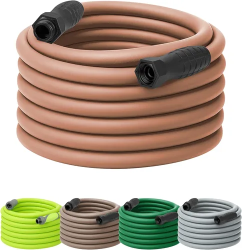 Vista 33 de Flexzilla - Manguera de jardín de 5/8 pulgadas x 100 pies, manguera de agua ligera para todo tipo de clima, resistente y flexible, conexiones sin
