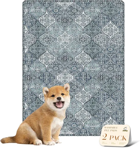 Vista 65 de nunubaby Almohadillas reutilizables para orina de perros, para jaulas y pisos, Almohadillas lavables para orina de perros, elegantes, Beige