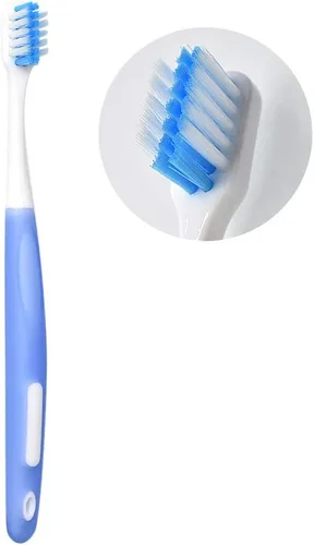 Vista 3 de Angzhili Kit de cepillo de dientes de ortodoncia portátil para pacientes de ortodoncia, kit de cuidado de ortodoncia para frenos, cepillo Azul