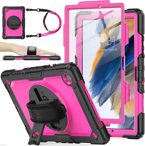 Vista 27 de SEYMAC stock Funda para Samsung Galaxy Tab A8 de 10.5 pulgadas, funda de protección contra caídas de cuerpo completo con protector de pantalla