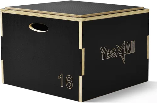 Vista 12 de Yes4All 3 in 1 Wooden Plyo Box, Plyometric Box Platform for Jump Training, Jump Boxes for Home Gym Exercise and Outdoor Workout