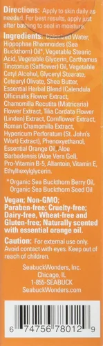 Vista 3 de Seabuckwonders Crema facial orgánica de espino amarillo, 1 onza