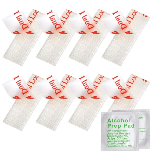 YeeBeny EZ Pass/I-Pass/Toll Tag Kit de montaje de cinta adhesiva de doble bloqueo, soporte para etiquetas Ezpass, 8 piezas (4 juegos) cierre con