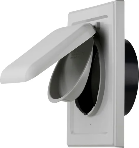 Vista 25 de NO-PEST VENT MetalGuard – Cubierta de ventilación exterior para secadora de doble puerta, 4 pulgadas, acero resistente con recubrimiento en polvo