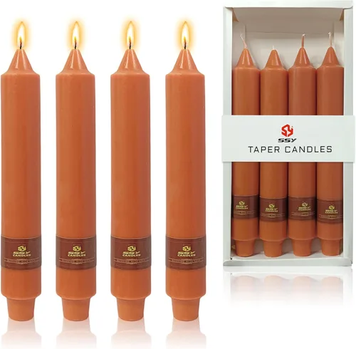 Vista 26 de Velas de hechizo blanco de 5 pulgadas, velas cortas cónicas de vigilia, velas de campanilla, 4 unidades para oración y meditación de fe religiosa