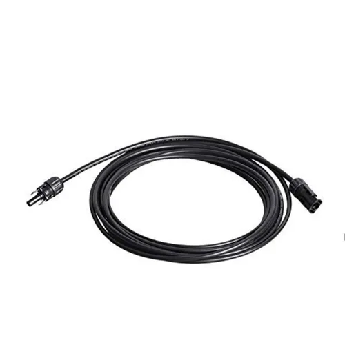 Vista 9 de Renogy Cable de extensión de panel solar con adaptador de cable impermeable de conector hembra y macho, 1.5 pies 12AWG, 1 pieza, negro