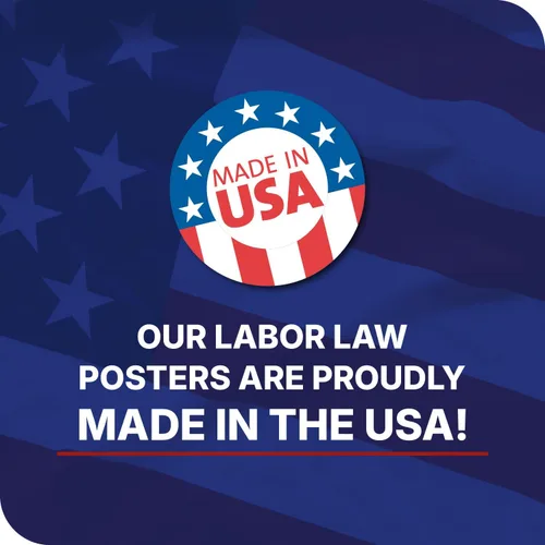 Vista 5 de Póster de la ley laboral estatal y federal de Nueva Jersey 2026 - Versión en inglés - Cumple con OSHA Workplace - Publicación de regulaciones