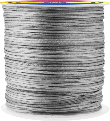 Vista 21 de Mandala Crafts Cordón de nailon satinado de 1/64 pulgadas (0.024 in), 100 yardas para pulseras, collares, joyas y adornos de macramé