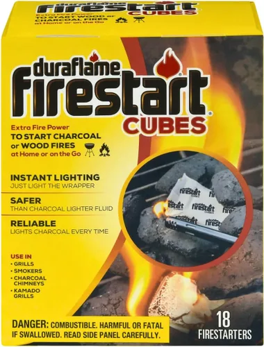 Vista 2 de Duraflame Firestart Cubes - Encendedores de fuego, paquete de 18 (3 unidades)