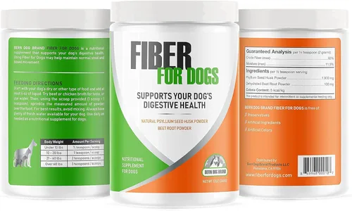 Vista 4 de Fibra para perros Polvo de cáscara de semillas de psyllium y polvo de raíz de remolacha deshidratado ayuda a una serie de trastornos intestinales