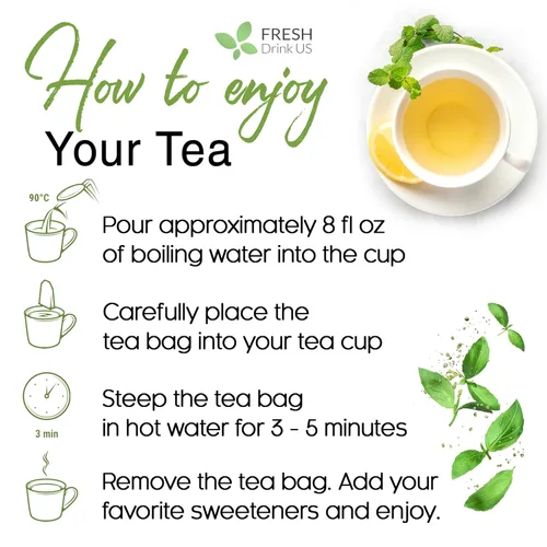 Vista 101 de FreshDrinkUS, 135 bolsas de té de jengibre y cúrcuma premium, ingredientes 100% naturales, mezcla hecha a mano de té de hierbas de cúrcuma