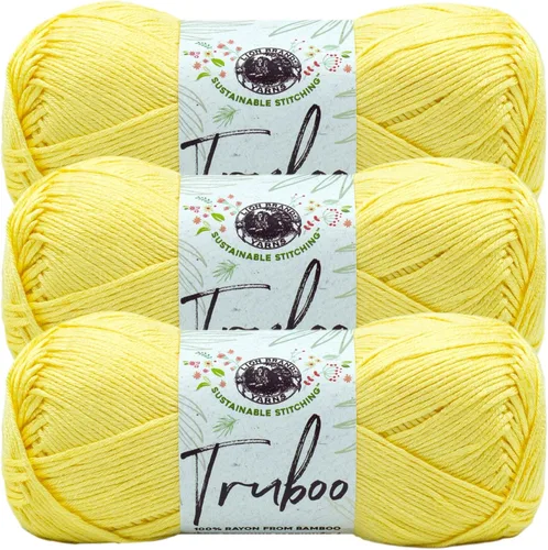 Vista 15 de Lion Brand Yarn Truboo Yarn, Azul (1 madeja)
