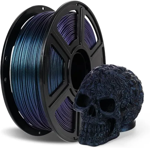 Vista 8 de FLASHFORGE Filamento para impresora 3D Chameleon PLA, filamento con cambio de color 1.75mm, cambia de color con la luz y los ángulos, carrete de 1