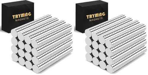 Vista 11 de TRYMAG - 200 imanes pequeños de neodimio de 0.236 x 0.079 in Rare Earth Magnets for Whiteboard, Small Round Disc for Fridge, Crafts, DIY, Science