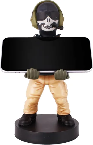 Vista 5 de Power Up Factory Exquisite Gaming: Call of Duty: Lt. Simon "Ghost" Riley - Original Mobile Phone & Gaming Controller Holder, Device Stand, Cable