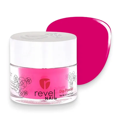 Vista 9 de Revel Nail Polvo de inmersión, esmalte de uñas en polvo rosa y francés, resistente a las astillas, con vitamina E y calcio, manicura de bricolaje