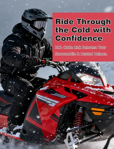 Vista 3 de Mellbree Cable de calefacción con protector, cable de protector térmico para casco de moto de nieve, cable eléctrico de reemplazo con gancho