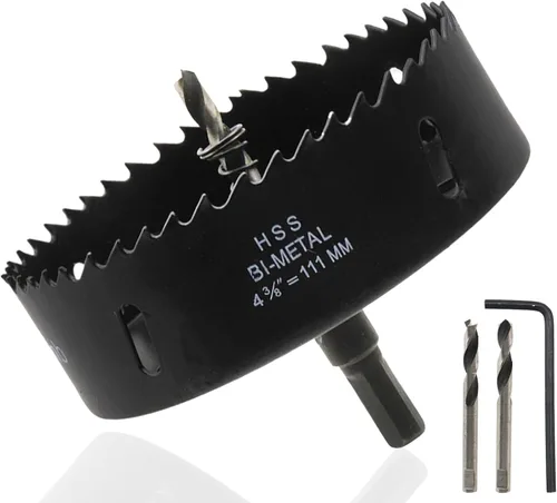 Vista 17 de Sierra de agujero de 1-1/2"/38mm para metal, madera y corte de plástico Cortador de agujeros - 2 piezas