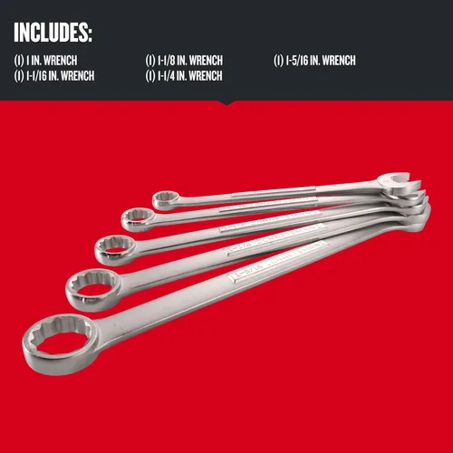 Vista 2 de CRAFTSMAN Juego de llaves SAE, Jumbo, 5 piezas (CMMT12054)