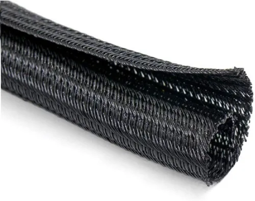 Funda de organización de cables, protege al gato de los cables de masticación, protector de cable de telar de alambre, manga dividida para