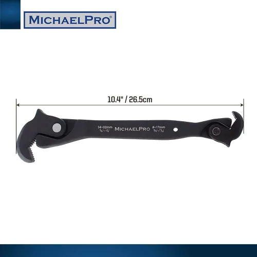 Vista 6 de MichaelPro - Llave de ajuste automático de doble acción, llave rápida autoajustable, llave de resorte de varios tamaños, llave rápida automática