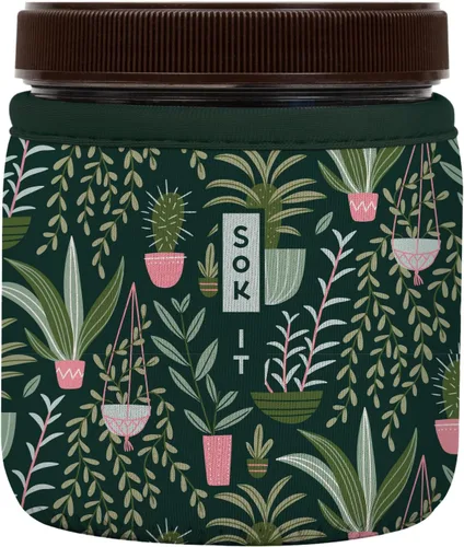 Vista 122 de Sok It IceCreamSok Cubierta de Neopreno Aislante (Floral Abstracto, Pintas de Helado Rectas)