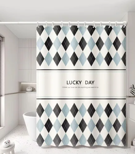 Vista 22 de LLSCL Forro de cortina de ducha de tela con imanes, calidad de hotel impermeable, 72 x 72 pulgadas, lavable a máquina